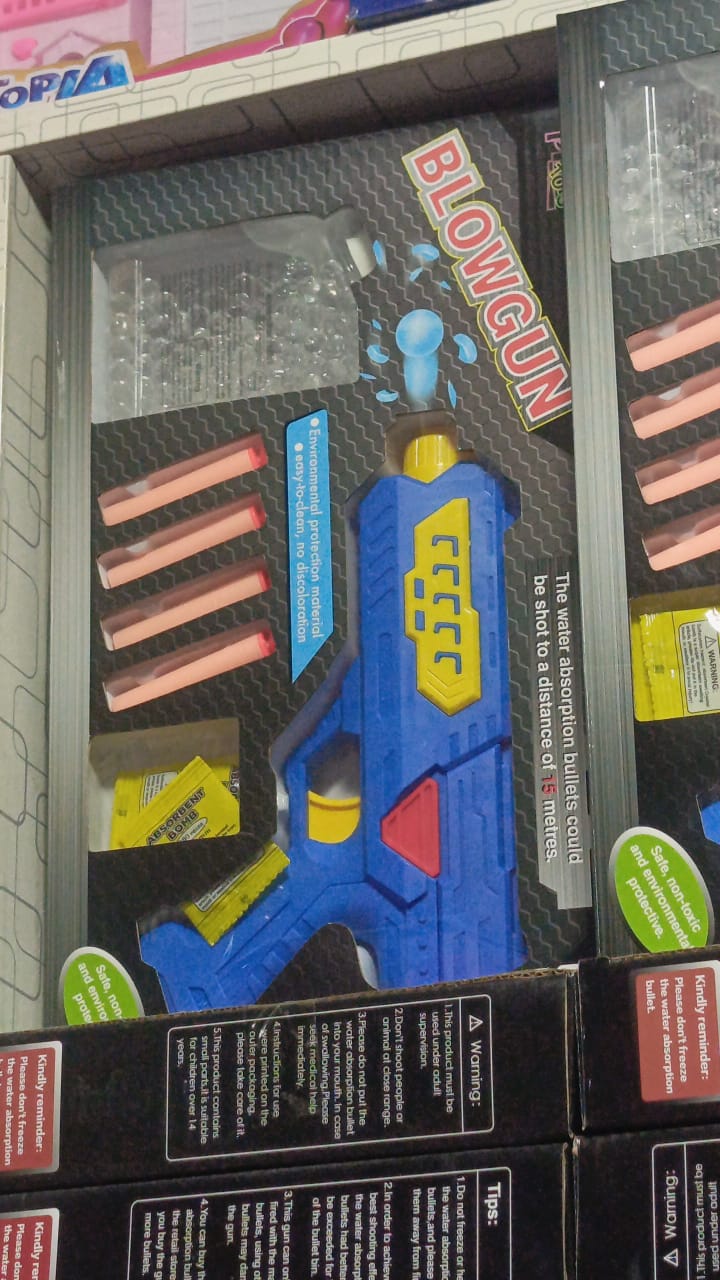 2-in-1 Action Toy Gun - Soft Dart & Water Ball Shooter