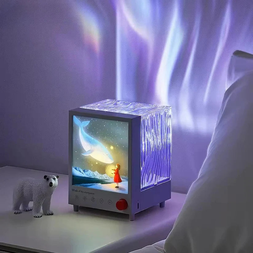 3-in-1 Bluetooth Speaker with Projector Lamp