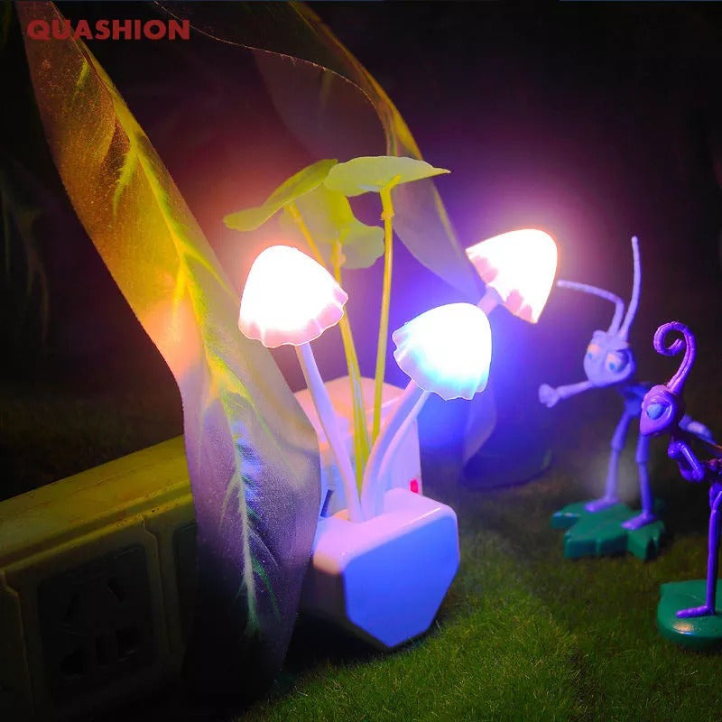 Mushroom Night Light - LED Sensor Lamp for Kids