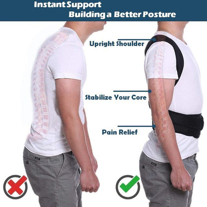 Adjustable Back Posture Corrector - Support Brace