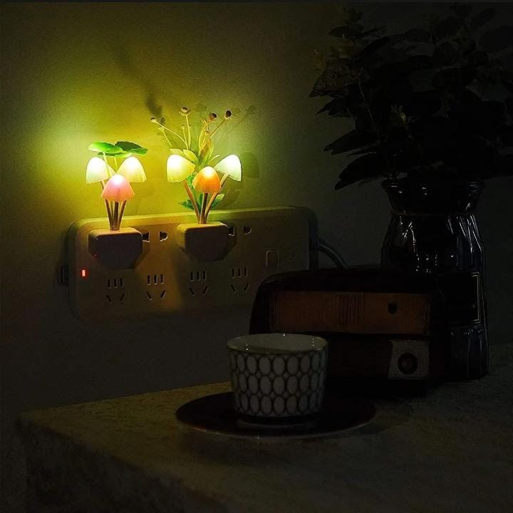 Mushroom Night Light - LED Sensor Lamp for Kids