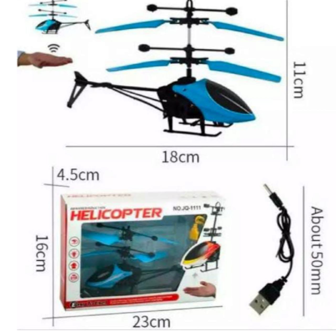 Infrared LED Helicopter - Hand Sensor Flying Toy