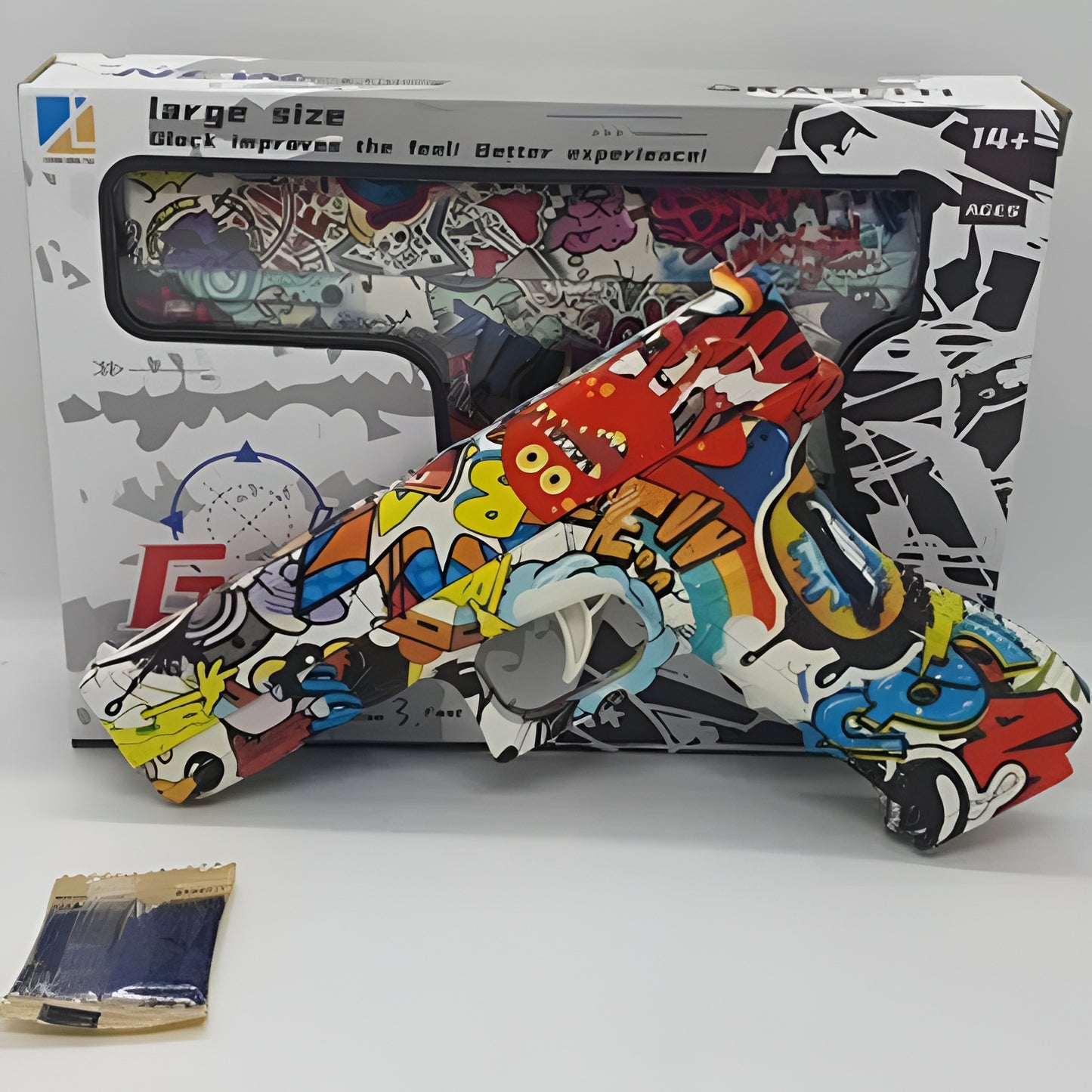 Gel Blaster Soft Bullet Gun - Large Graffiti Glock Toy