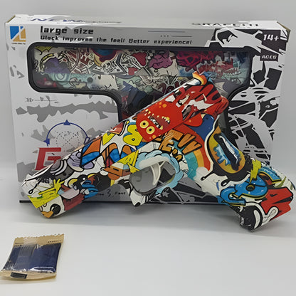 Gel Blaster Soft Bullet Gun - Large Graffiti Glock Toy