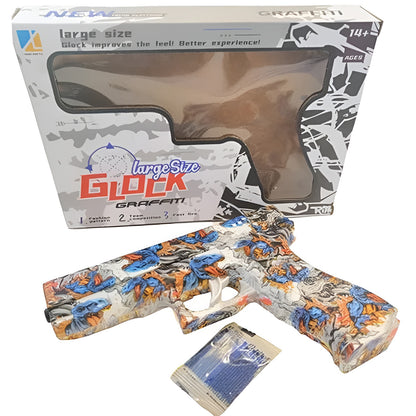 Gel Blaster Soft Bullet Gun - Large Graffiti Glock Toy