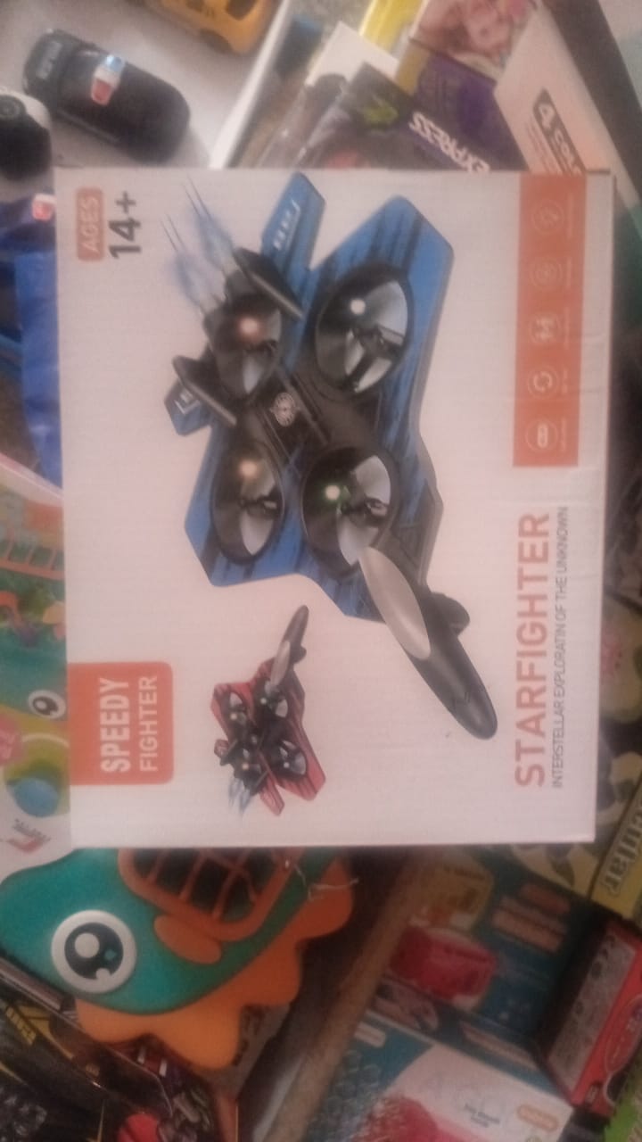 RC Fighter Jet Plane - 2.4G Remote Control with Lights