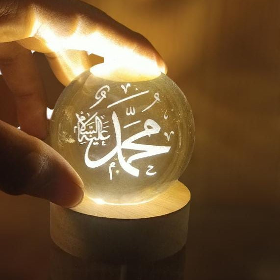 Crystal Ball 3D Arabic Night Lamp - Islamic Table Light
