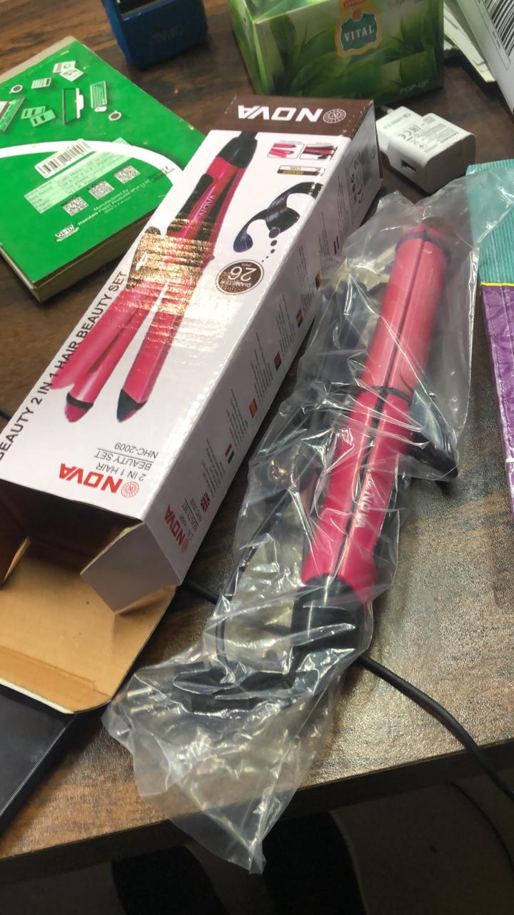 Nova 2-in-1 Hair Straightener & Curler NH-2009