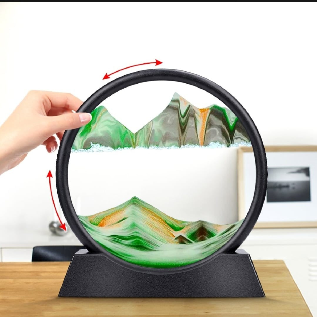 3D Moving Sand Mountain Lamp - Sandscape Art Showpiece
