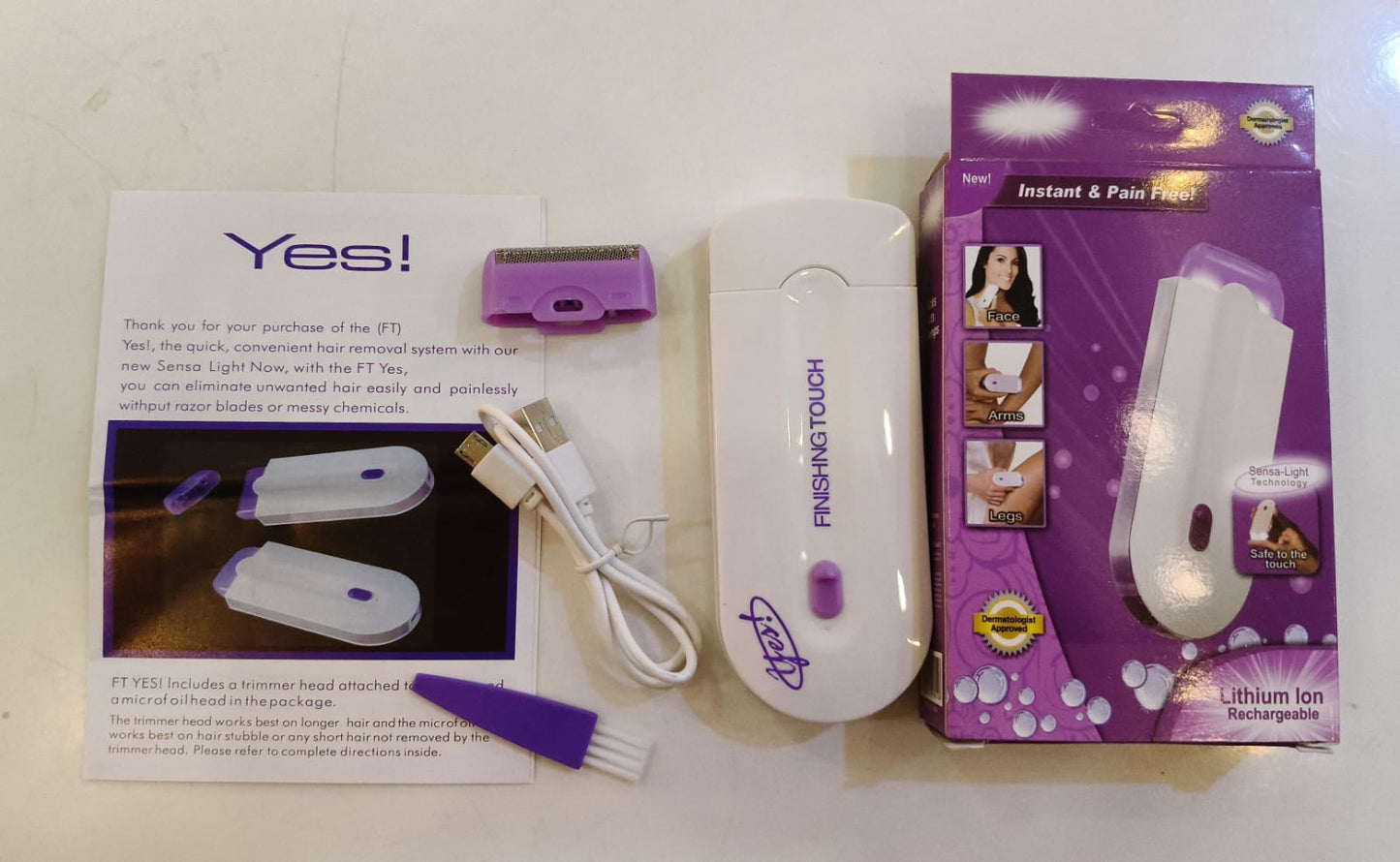 Portable Rechargeable Hair Remover - Painless Epilator