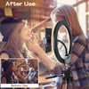 10-inch LED Ring Fill Light - Phone Holder & Dimmer
