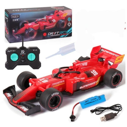 F1 RC Racing Car - High-Speed with Mist Spray & LED