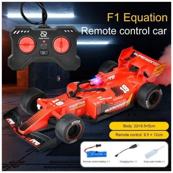 F1 RC Racing Car - High-Speed with Mist Spray & LED
