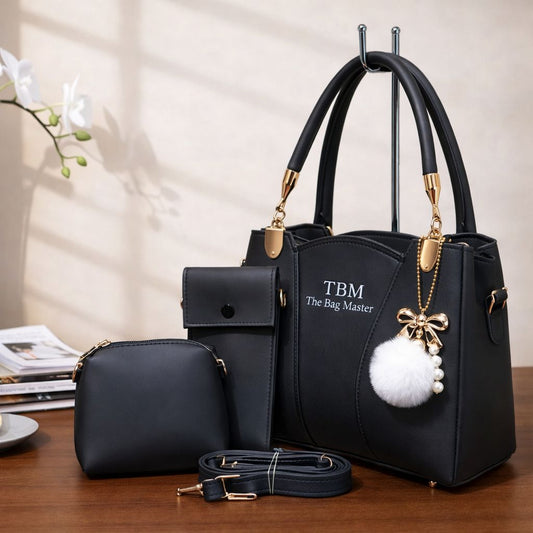 TBM 3-Piece Handbag Set - Stylish Everyday Carry