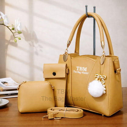 TBM 3-Piece Handbag Set - Stylish Everyday Carry