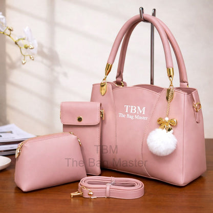 TBM 3-Piece Handbag Set - Stylish Everyday Carry