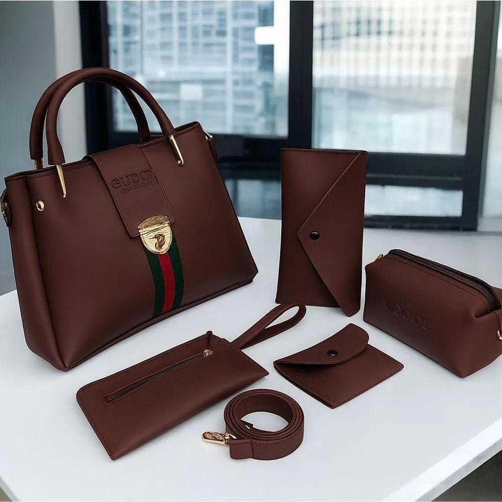 5-Piece Handbag Set - Black
