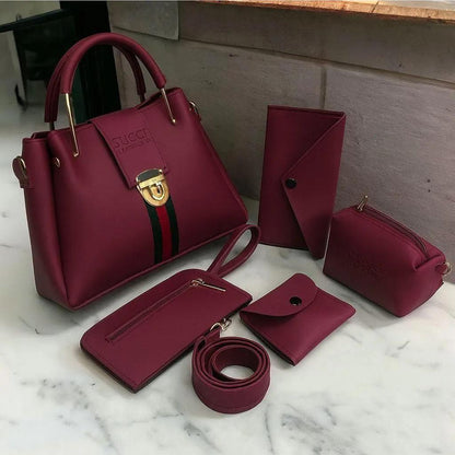 5-Piece Handbag Set - Black