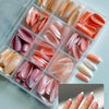 144 Pcs Multicolor False Nails Box - Nail Art Set