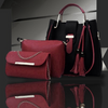 3-Piece Women's Handbag Set - Tote, Pouch & Clutch