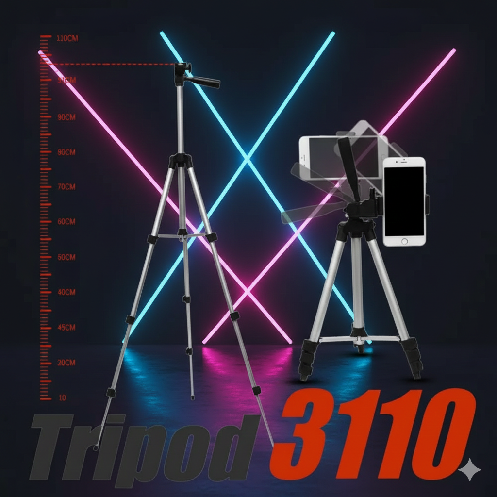 Tripod 3110 - Portable Camera Stand for Mobile & Video