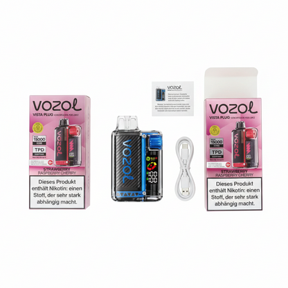 Vozol Refillable Vape Kit - Rechargeable with USB Cable