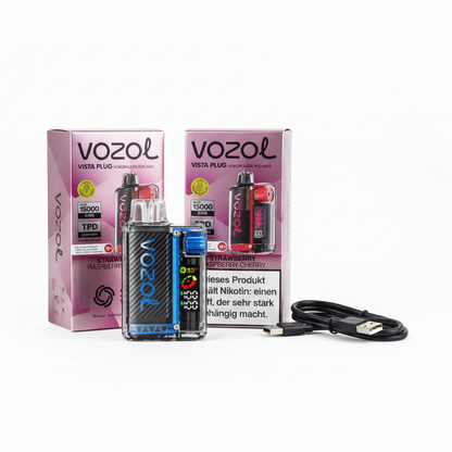 Vozol Refillable Vape Kit - Rechargeable with USB Cable