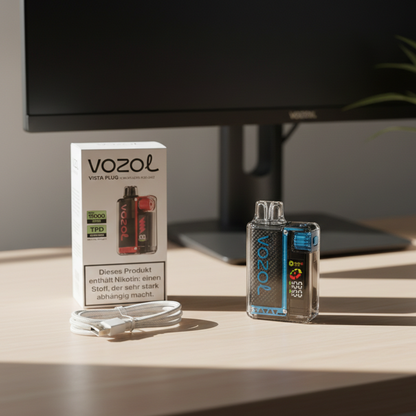 Vozol Refillable Vape Kit - Rechargeable with USB Cable