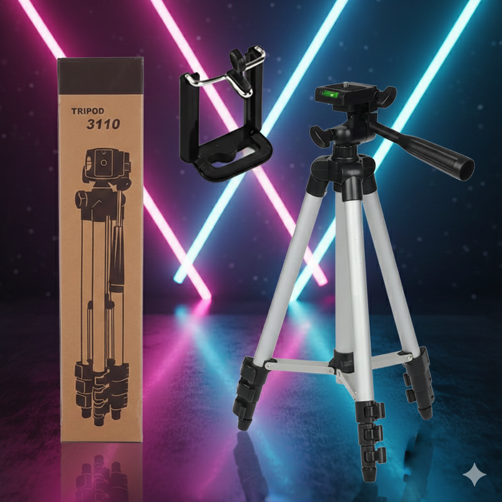 Tripod 3110 - Portable Camera Stand for Mobile & Video