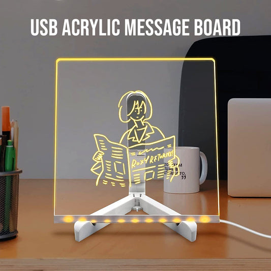 LED Writing Board with Markers - DIY Acrylic Pad