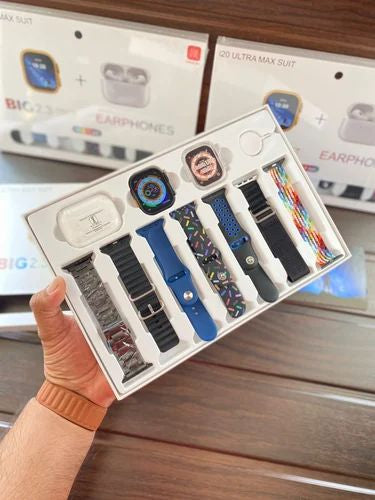 I20 Ultra Max Smartwatch - 10-in-1 Box with Airpods