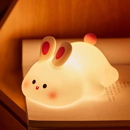 Cute Rabbit Silicone Lamp - Soft Touch Night Light