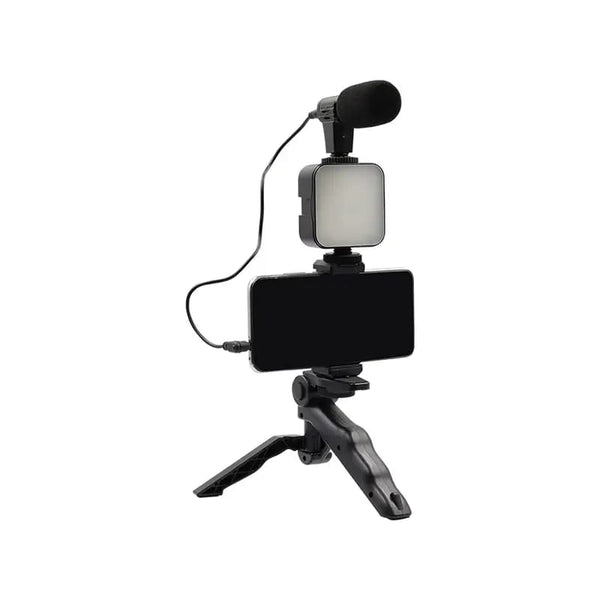 Vlogger Video Kit - LED Light, Microphone & Tripod