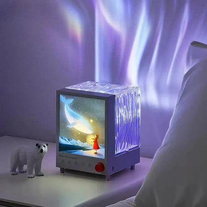 3-in-1 Bluetooth Speaker with Projector Lamp